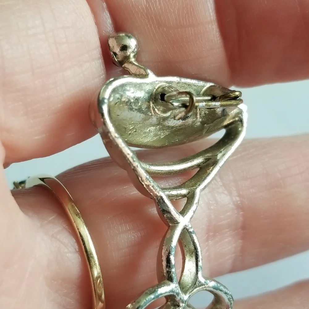 Relisted - Vintage martini brooch pin colorful rhinestones drink - Picture 10 of 10